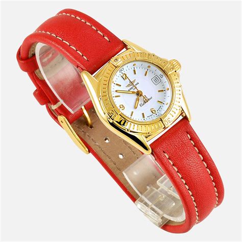 ladies breitling 18k gold callistinos|Pre.